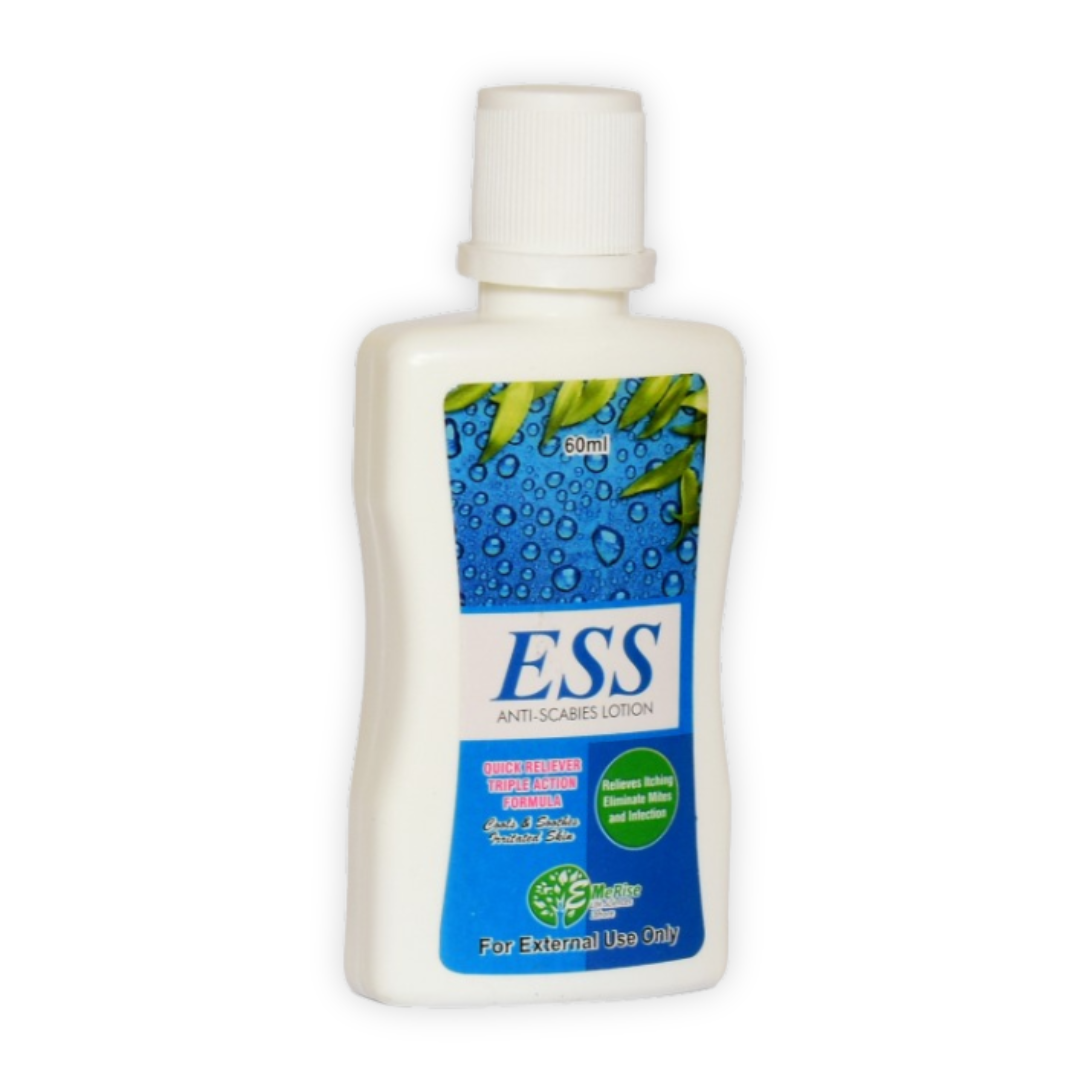 ESS Lotion Best Scabies Treatment & Itch Relief Lotion with Sulfur, Neem & Turmeric 120 ml