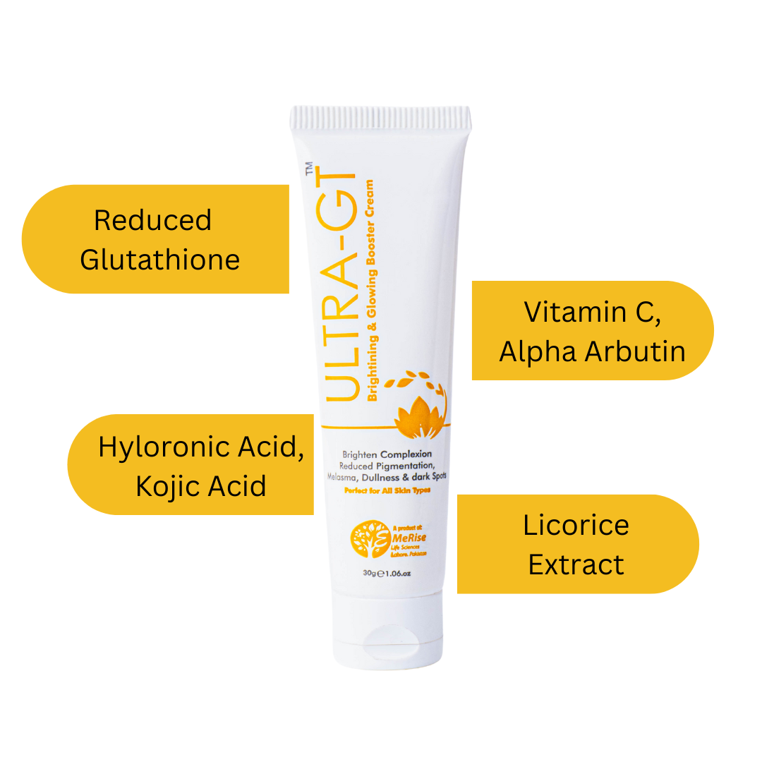 Ultra-GT Cream (Brightening & Glowing Booster Cream) by Emerise Life Sciences – Best Glutathione Skin Whitening Cream in Pakistan