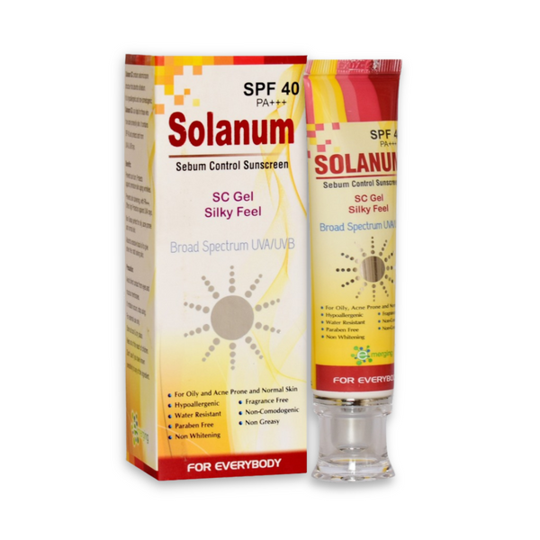Solanum SC Gel SPF 40 – Best Sunblock in Pakistan for all type of Skin, Broad-Spectrum UV Protection