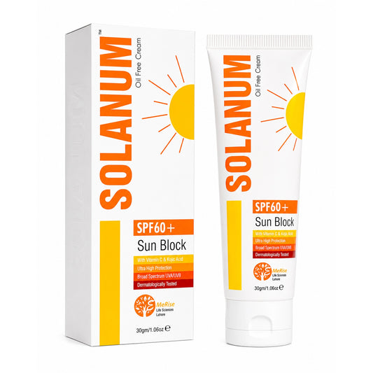 Solanum Sunblock SPF 60 – Best Sunblock for All type of Skin, UVA/UVB Protection & Hyperpigmentation Control